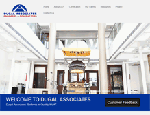 Tablet Screenshot of dugalassociates.com